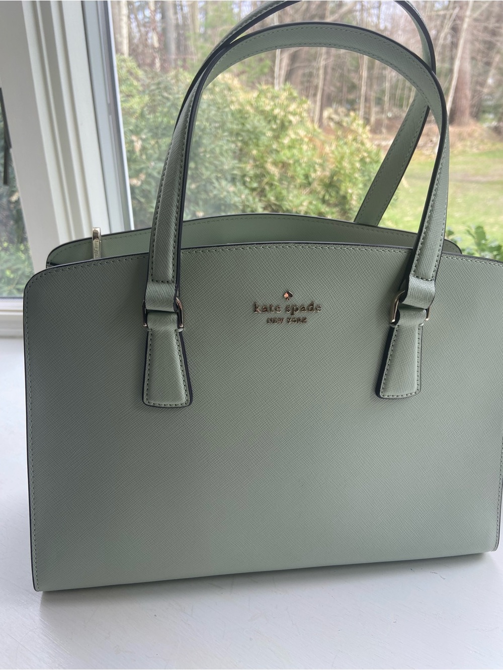 kate spade Pale Mint Leather Dome Satchel